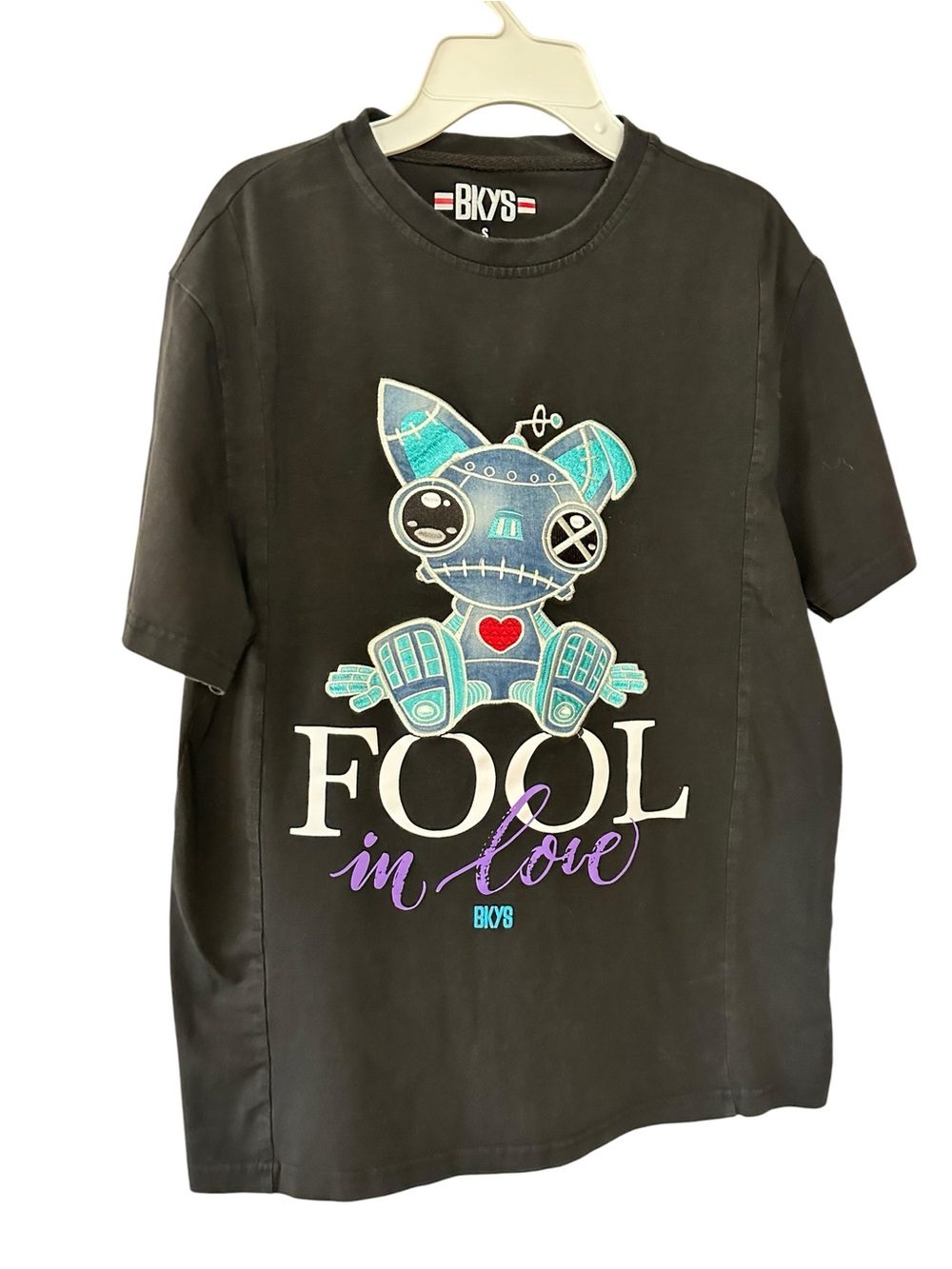 BKYS Black 'Fool in Love' Short Sleeve Graphic Tee